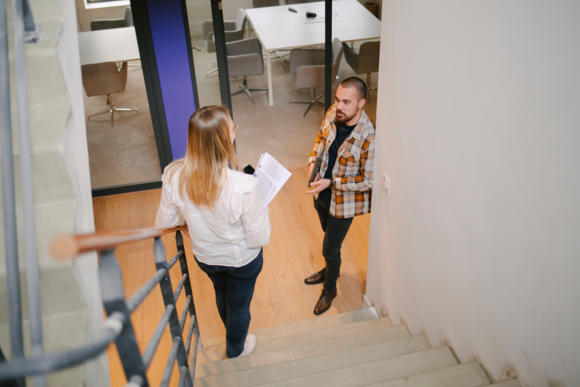 SUBRENAT Group expert talking on the phone with his colleague